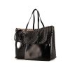 Shopping bag Alaïa Vienne in pelle nera con motivo forato - 00pp thumbnail