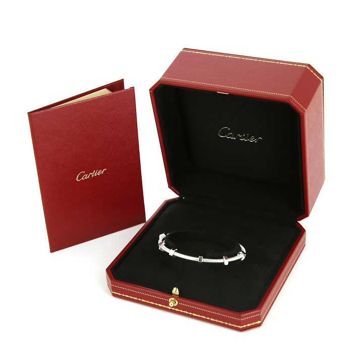 Bracelet Cartier Écrou en or blanc