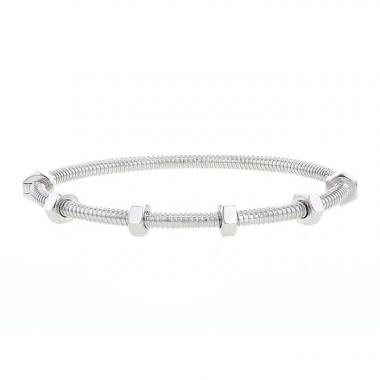 Bracelet Cartier Écrou en or blanc