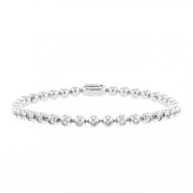Bracelet Cartier Nouvelle Vague en or blanc et diamants Bracelet Cartier Nouvelle Vague en or blanc et diamants