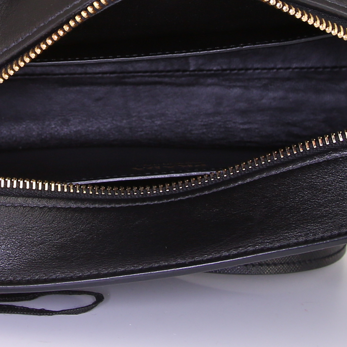 Prada Esplanade shoulder bag in black leather saffiano - Detail D2