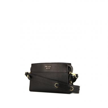Sac bandoulière Prada Esplanade en cuir saffiano noir