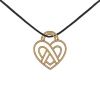 Poiray Coeur Fil size XL pendant in yellow gold and diamonds - 00pp thumbnail
