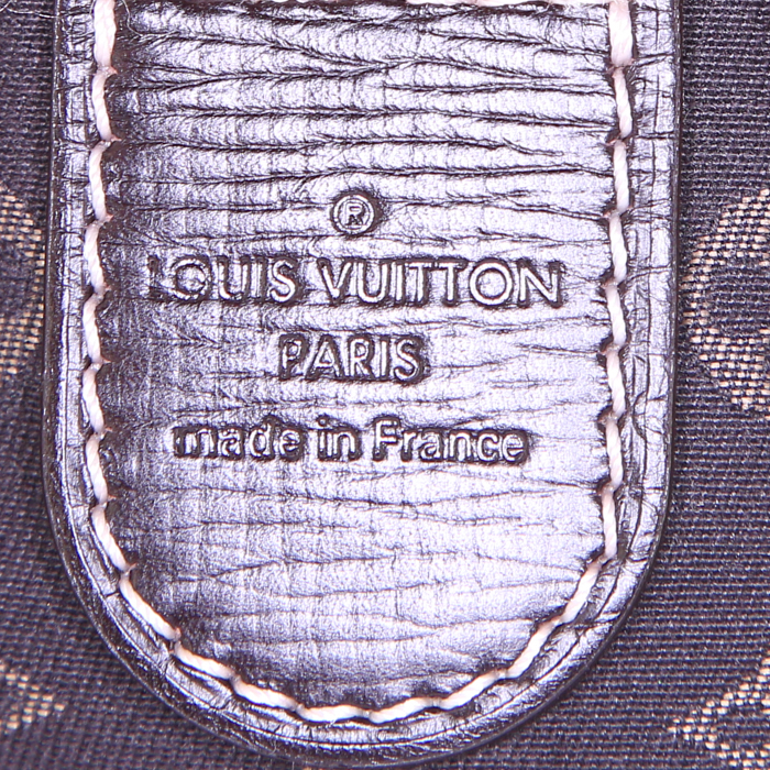 Sac bandoulière Louis Vuitton Elégie en toile monogram Idylle marron et cuir marron - Detail D4