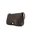 Hermes Colorado large model messenger bag in brown grained leather and brown canvas - 00pp thumbnail