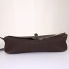 Hermes Colorado large model messenger bag in brown grained leather and brown canvas - Detail D4 thumbnail