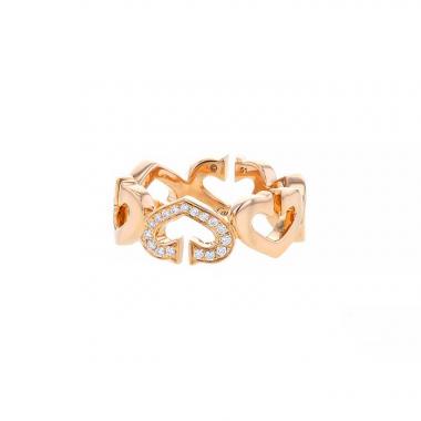 Sortija Cartier Coeur et Symbole en oro rosa y diamantes