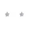Paire de clous d'oreilles asymétriques Chanel Comètes en or blanc et diamants - 00pp thumbnail