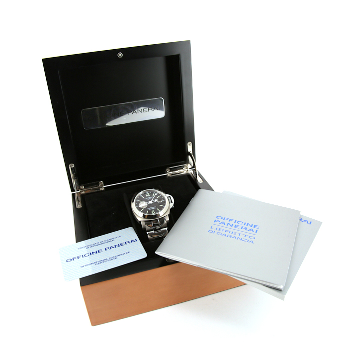 Montre Panerai Luminor Gmt en acier et titane Vers  2006