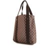 Shopping bag Louis Vuitton Beaubourg in tela a scacchi ebana e tela marrone - 00pp thumbnail