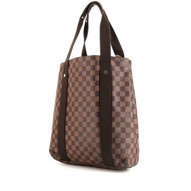 Bolso Cabás Louis Vuitton Beaubourg en lona a cuadros ébano y lona marrón