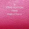Portefeuille Louis Vuitton Emilie en toile monogram marron et cuir rose-framboise - Detail D3 thumbnail