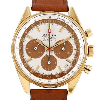 Reloj Zenith El Primero de oro amarillo, ref.: Zenith - G381, hacia 1970