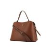 Prada Matinée shopping bag in brown leather saffiano - 00pp thumbnail