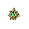 Rene Boivin 1950's ring in yellow gold,  emerald and diamonds - 00pp thumbnail