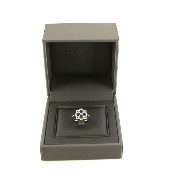 Messika Eden ring in white gold and diamonds - Detail D2