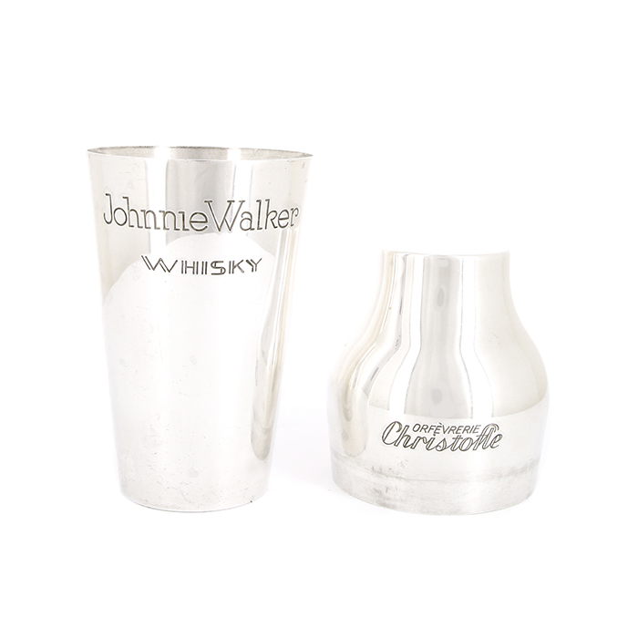 Shaker Christofle pour Johnnie Walker en métal argenté, années 1950 - Detail D1
