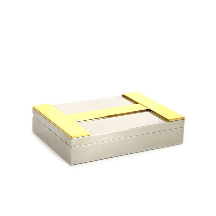 GRANDE BOITE Vide Haute HERMES NEUVE 20 X 20 X 6 cm pour Carré hermès