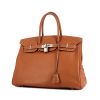 Hermes Birkin 35 cm handbag in gold Swift leather - 00pp thumbnail