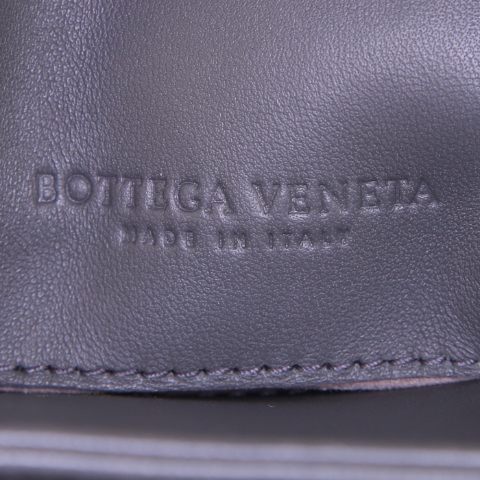 Shopping bag Bottega Veneta Fourre-tout in pelle intrecciata grigia - Detail D3