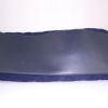 Travel bag in navy blue quilted terry cloth and navy blue leather - Detail D5 thumbnail
