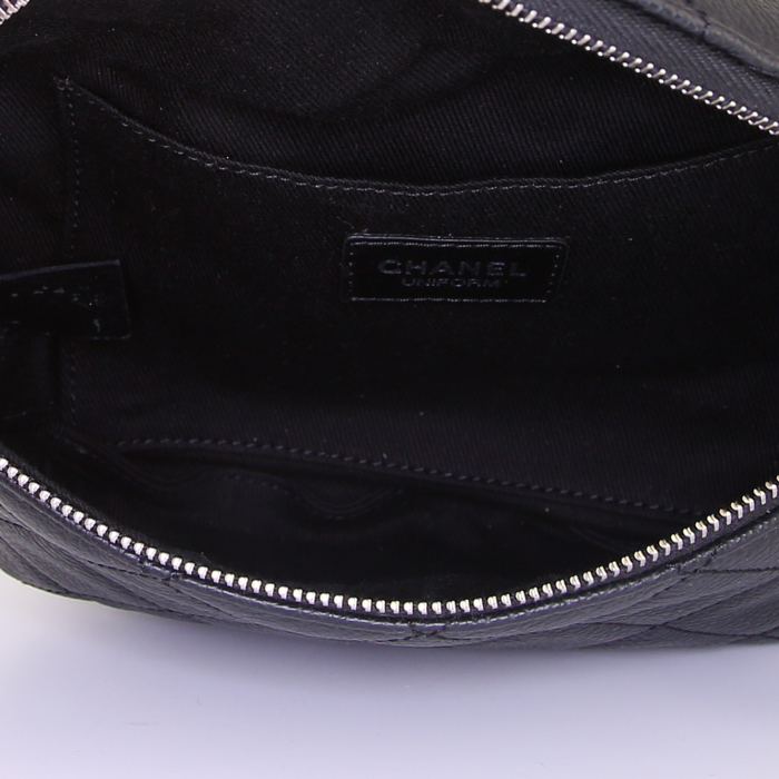 Pochette-cintura Chanel in pelle trapuntata nera - Detail D2