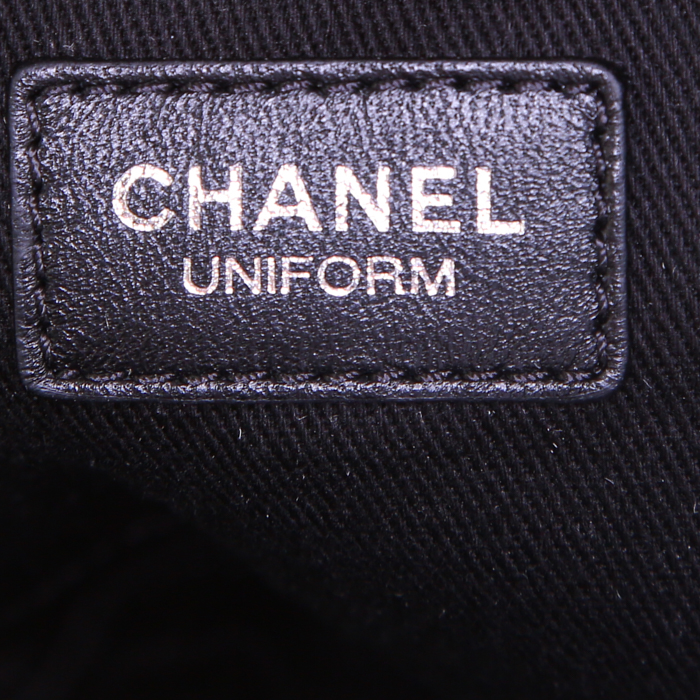 Pochette-cintura Chanel in pelle trapuntata nera - Detail D3