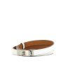 Cintura Hermès Ceinture Kelly in pelle Epsom bianca - 00pp thumbnail