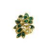 Vintage 1970's ring in yellow gold,  malachite and diamonds - 00pp thumbnail