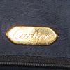 Borsa a tracolla Cartier in pelle box blu - Detail D3 thumbnail