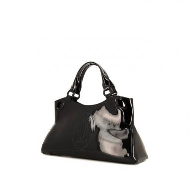 Cartier Marcello small model handbag in black patent leather