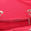 Chanel Timeless small model shoulder bag in red velvet - Detail D2 thumbnail