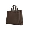 Shopping bag Louis Vuitton Kazbek in pelle taiga marrone e pelle lucida marrone - 00pp thumbnail