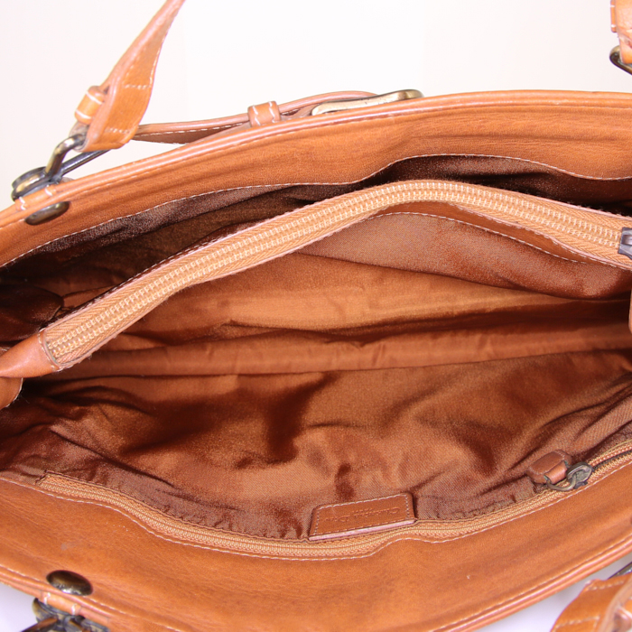 Shopping bag Dior Jeans Pocket in pelle gold - Detail D2