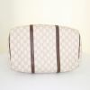 Gucci Suprême GG handbag in beige monogram canvas and brown leather - Detail D5 thumbnail