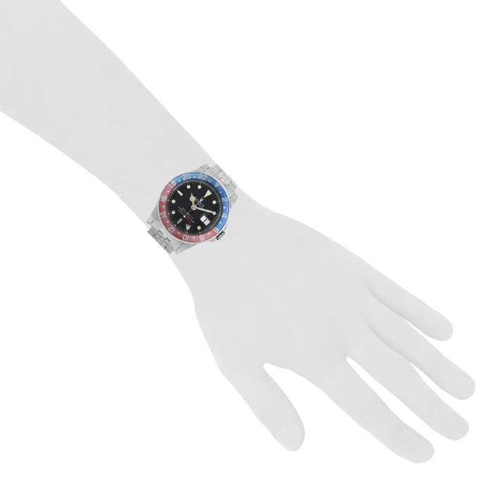 Reloj Rolex GMT-Master de acero Ref :  1675 Circa  1969 - Detail D1