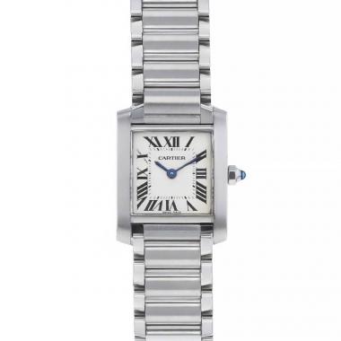 Montre Cartier Tank Française en acier Ref :  2384 Vers  2000