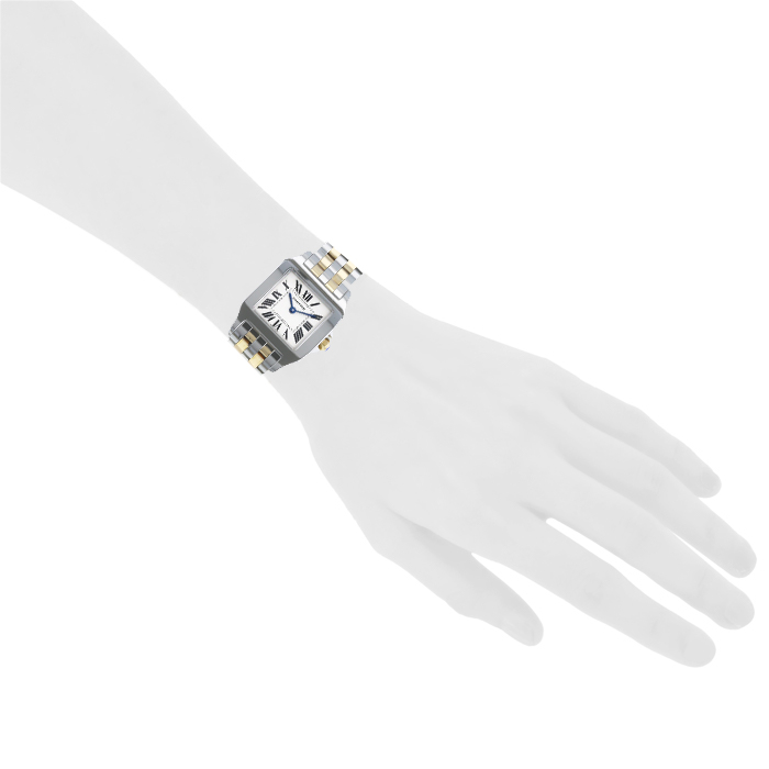 Montre Cartier Santos-Demoiselle en or et acier Vers  2000 - Detail D1