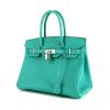 Hermes Birkin 30 cm handbag in Bleu Paon epsom leather - 00pp thumbnail