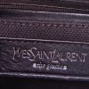 Yves Saint Laurent Mombasa handbag in pink canvas and dark brown leather - Detail D3 thumbnail