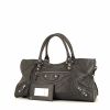 Balenciaga Classic City large model handbag in grey leather - 00pp thumbnail