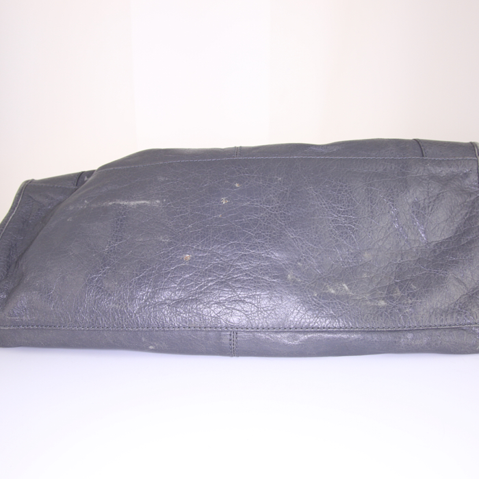 Borsa Balenciaga Classic City modello grande in pelle grigia - Detail D4