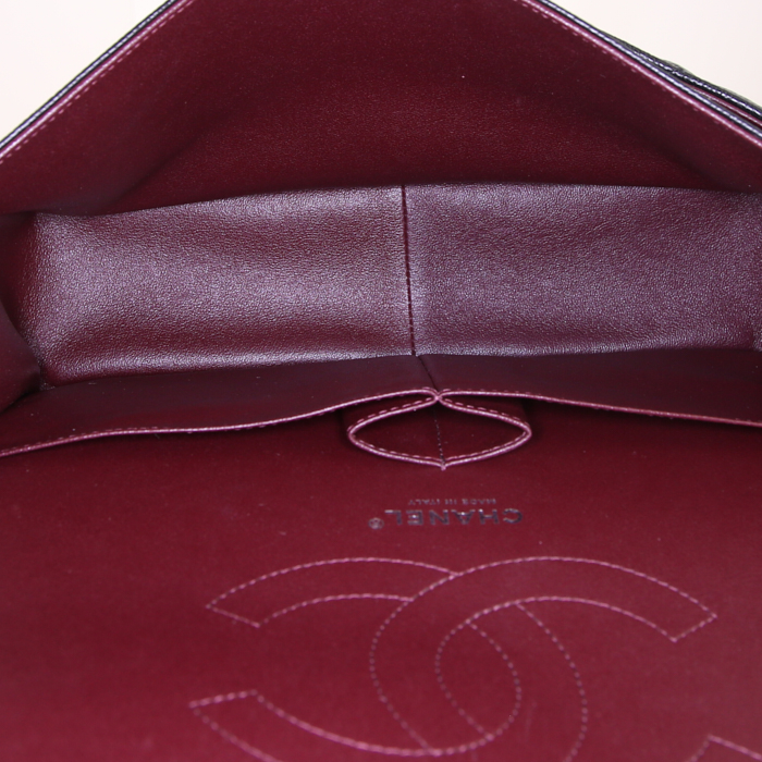 Borsa Chanel Timeless jumbo in pelle martellata e trapuntata nera - Detail D3