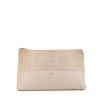 Celine pouch in grey leather and grey python - 360 thumbnail