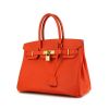 Hermes Birkin 30 cm handbag in orange epsom leather - 00pp thumbnail