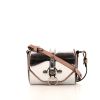 Givenchy Obsedia shoulder bag in silver, pink and black leather - 360 thumbnail
