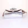 Givenchy Obsedia shoulder bag in silver, pink and black leather - Detail D4 thumbnail