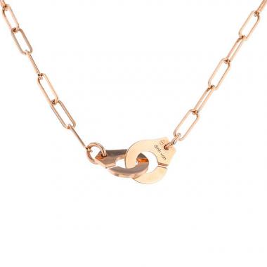 Dinh Van Menottes R10 necklace in pink gold
