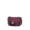 Sac bandoulière Chanel Mini Timeless en cuir matelassé violet - 00pp thumbnail