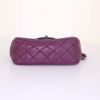Chanel Mini Timeless shoulder bag in purple quilted leather - Detail D5 thumbnail
